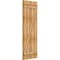 Ekena Millwork Joined Board-n-Batten Shutters w/Z-Bar, Rough Sawn Western Red Cedar, 21 1/2W x 60H, PR RBJ06Z21X060RWR - alternate 3
